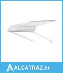 Aluminijska tenda 40 x 42 inča, izdržljiva nadstrešnica za prozore, vr