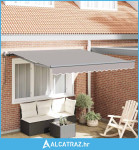 Automatska Uvlačiva Tenda Svjetlosiva 350x250 cm - NOVO