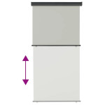 Balkonska bočna tenda dimenzije 122 x 250 cm - siva - NOVO !!!