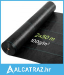 Barijera protiv korova, 2 x 50 m tkanine za zaštitu od korova, 100 g b