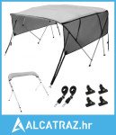 Bimini tenda za brod s 4 pramca, odvojive mrežaste bočne stijenke, ten
