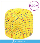 Brodski konop žuti 6 mm 500 m od polipropilena - NOVO