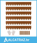Čelični rub za uređenje okoliša, 6 pakiranja 40 x 6 inča, otporan na v
