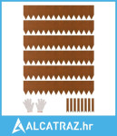 Čelični rub za uređenje okoliša, 6 pakiranja 40 x 8 inča, otporan na v