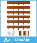 Čelični rub za uređenje okoliša, 6 pakiranja 40 x 8 inča, otporan na v