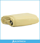 Cerada 650g / m² Bež 6 x 8 m Platno s PVC premazom - NOVO