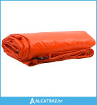 Cerada 650g / m² Narančasta 5 x 7 m Platno s PVC premazom - NOVO