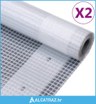 Cerade Leno 2 kom 260 g/m² 4 x 15 m bijele - NOVO
