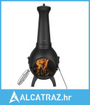Chiminea, vanjsko ognjište na drva od 45 cm, sferni kamin za roštilj i