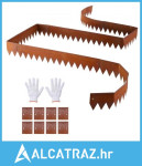 Corten čelični rub za uređenje okoliša, pakiranje od 6 komada, metalni