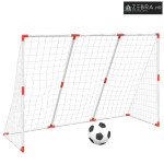 Dječji nogometni gol s loptama 2-u-1 bijeli 184 x 64 x 124 cm