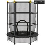 Dječji trampolin, Ø140 cm, sa zaštitnom mrežom, za unutarnju i vanjsku