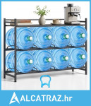 Držač za vrčeve za vodu, 3 razine, 4 reda, držač za boce s vodom od 11
