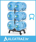 Držač za vrčeve za vodu, 3 razine, dvostruki redovi, držač za boce s v