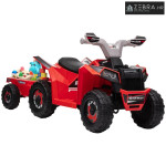Električni dječji quad s prikolicom, 2,5 km/h, vrijeme vožnje 50 minut