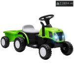 Električni dječji traktor s odvojivom prikolicom, traktor za vožnju s
