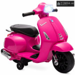 Električni motocikl za djecu Vespa 6V s pomoćnim kotačima, 71x37x52 cm