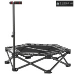 Fitness trampolin s podesivom T-ručkom, sklopivi, torba za nošenje, no
