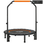 Fitness trampolin, sklopivi, podesiva ručka, Ø102 x 123V cm, do 150 kg
