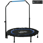 Fitness trampolin, sklopivi, podesiva ručka, Ø102x123V cm, do 150 kg,