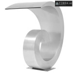 Fontana za bazen od nehrđajućeg čelika 50 x 30 x 53 cm srebrna - bez L