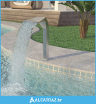 Fontana za bazen od nehrđajućeg čelika 50 x 30 x 90 cm srebrna - NOVO