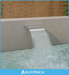 Fontana za bazen srebrna 45 x 9 x 26 cm od nehrđajućeg čelika - NOVO