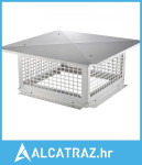 Kapa za dimnjak, 431,8 x 431,8 mm, poklopac za dimnjak kamina od nehrđ