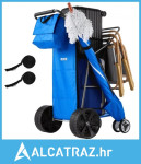 Kolica za plažu s velikim kotačima za pijesak, nosivost 75 kg, teška s