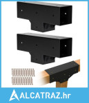 Komplet za pergolu od 2 komada, T-oblikovani 4x4 (stvarne dimenzije 92