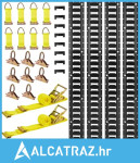 Komplet za pričvršćivanje E-Track tračnica, 4 komada E-track tračnica