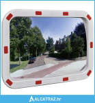 Konveksno pravokutno prometno ogledalo 40 x 60 cm s reflektorima - NOV