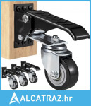 Kotačići za radni stol, nosivost 74,8 kg, set od 4, teški uvlačivi kot