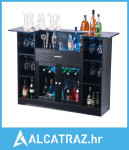 Kućni barski ormarić, stolić za vinski bar s 4 razine s ladicama i pol