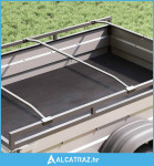 Kuka za platna za prikolice 4 kom. Srebrna 102-155 cm Aluminij - NOVO