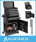 Kutija za alat na kotačiće, dizajn 2 u 1, organizator za alat s 5 ladi