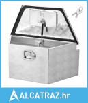 Kutija za alat za prikolicu, 660 x 330 x 305 mm aluminijska kutija za