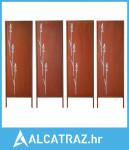 Metalna pregrada za privatnost, 50 x 160 cm samostojeća moderna ograda