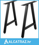 Metalne noge za stol 28 x 17,7 inča u obliku slova A, set od 2 teške n