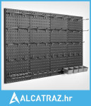 Metalne ploče s rupicama, 24" x 12", 4 ploče, zidni organiza