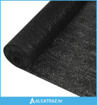 Mreža za privatnost crna 3,6 x 10 m HDPE 195 g/m² - NOVO