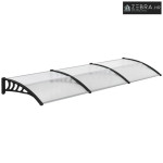 Nadstrešnica za ulazna vrata, prozirna, polikarbonat, aluminij, 303x96