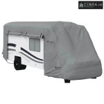 Navlake za kamper sive 660x235x275 cm netkana tkanina - 660 x 235 x 27