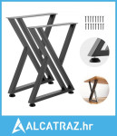 Noge za stol, 740 x 610 mm (V x Š) Čelične noge za namještaj, maksimal