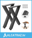 Noge za stol, 750 x 600 mm (V x Š) Čelične noge za namještaj, Modularn