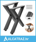 Noge za stol, 750 x 760 mm (V x Š) Čelične noge za namještaj, Modularn