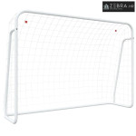 Nogometni gol s mrežom bijeli 214x75x152 cm čelik i poliester - 214 x