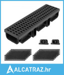 Odvodni kanal za jarak, 510 x 140 x 90 mm, Pakiranje od 12 linearnih o