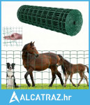 Ograda za farmu, 1 x 20 m, mreža 4 x 4 inča, pocinčana čelična žica de