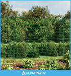 Ograda od žičane mreže zelena 1,4 x 25 m od pocinčanog čelika - NOVO